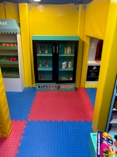 Colourful play area at Kids Fun Town